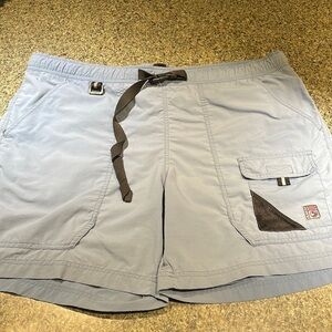 Eddie Bauer Mens Floatilla 2.0 shorts size Large slate blue many pockets